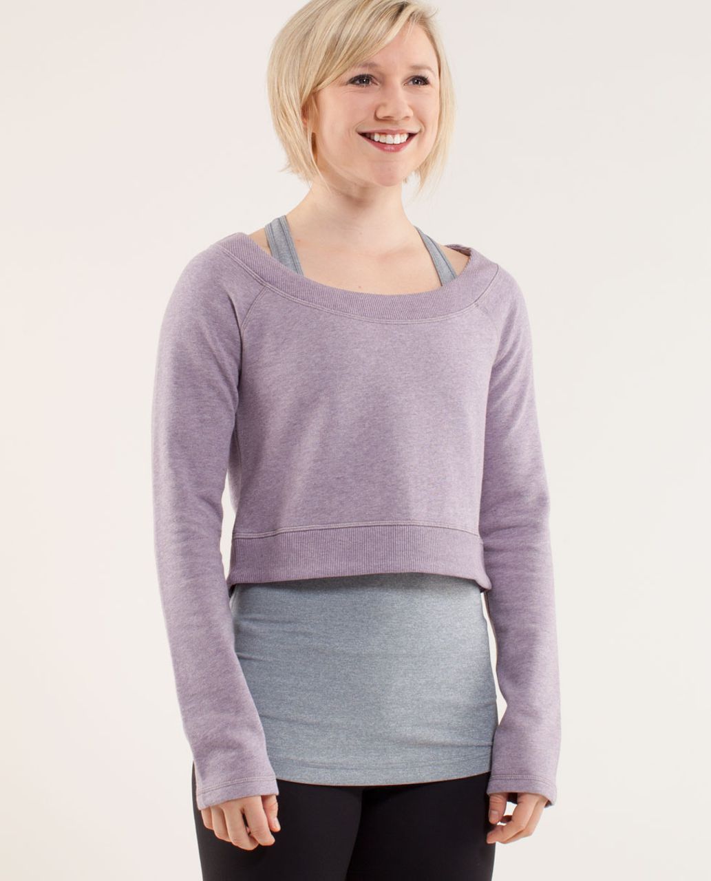 Lululemon Good Karma Pullover - Heathered Lavender Grey