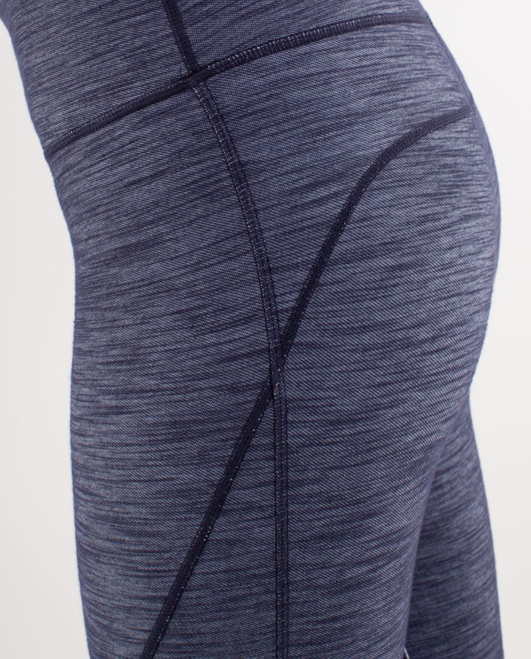 Lululemon Urban Flow Leggings Deep Indigo Denim Ankle Zip Women's Size 4