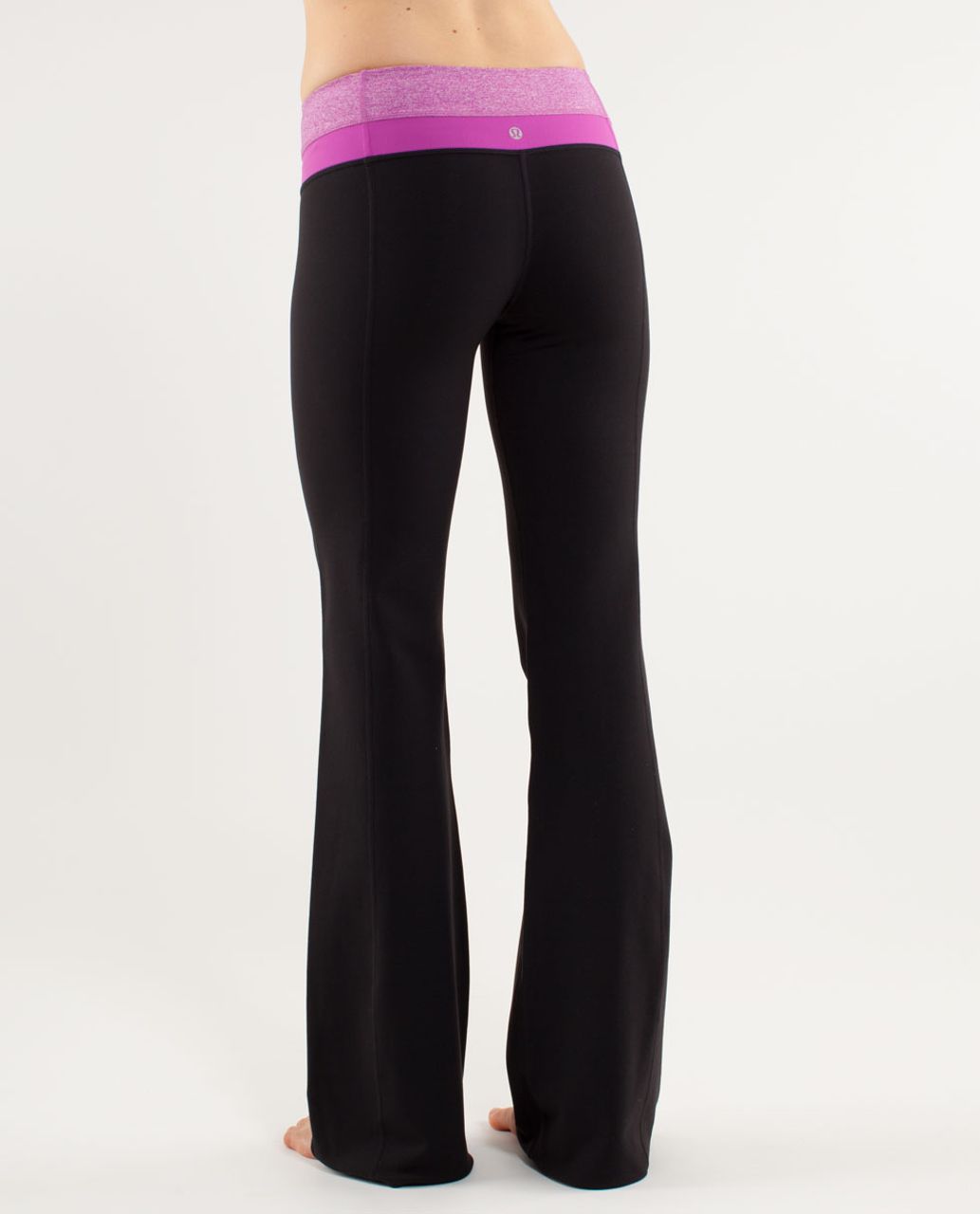 Lululemon Groove Pant (Tall) - Black /  Heathered Ultra Violet /  Ultra Violet