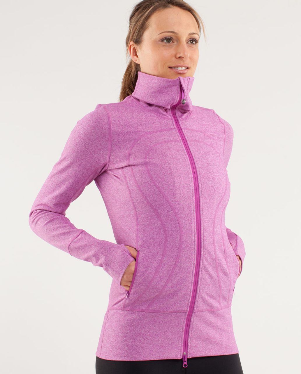 Lululemon Stride Jacket Size 8 In Violet Red Womens