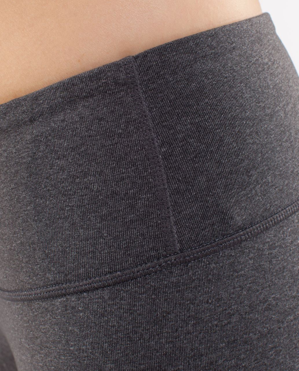 Lululemon Wunder Under Crop - Heathered Deep Coal