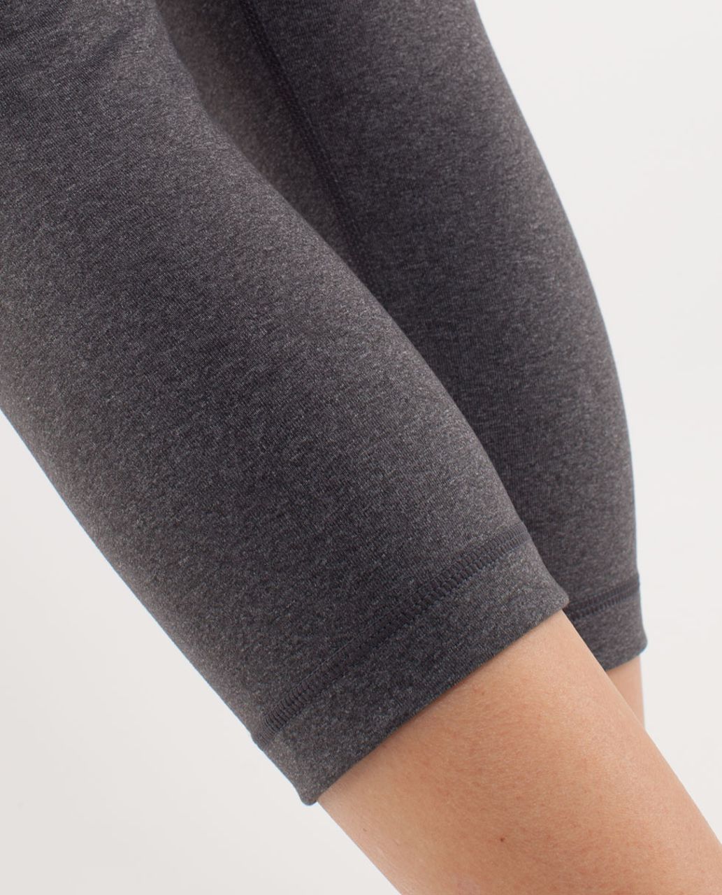 Lululemon Wunder Under Crop - Heathered Deep Coal