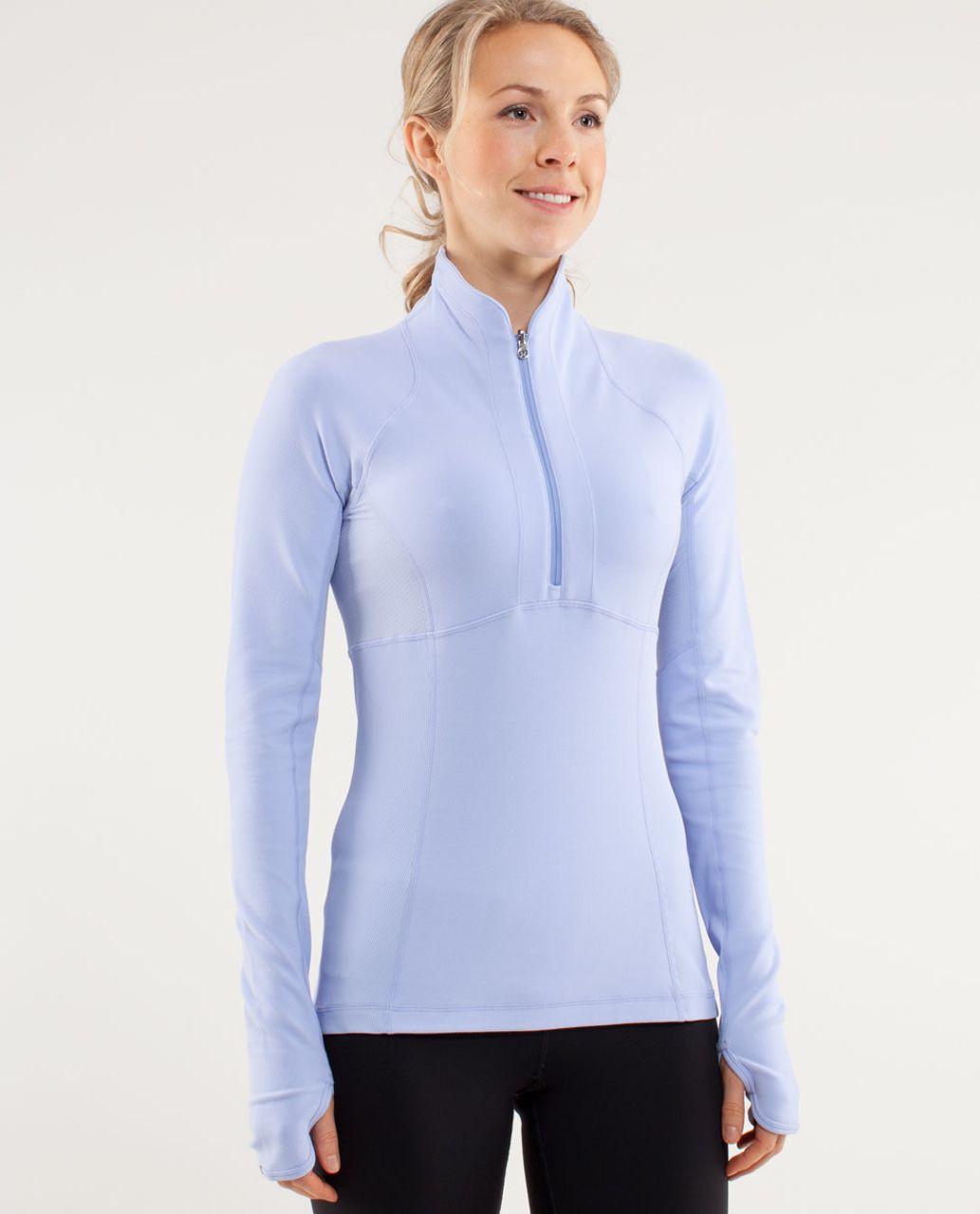 Lululemon Run:  Switch Back 1/2 Zip - Lavender Dusk /  Heathered Lavender Dusk