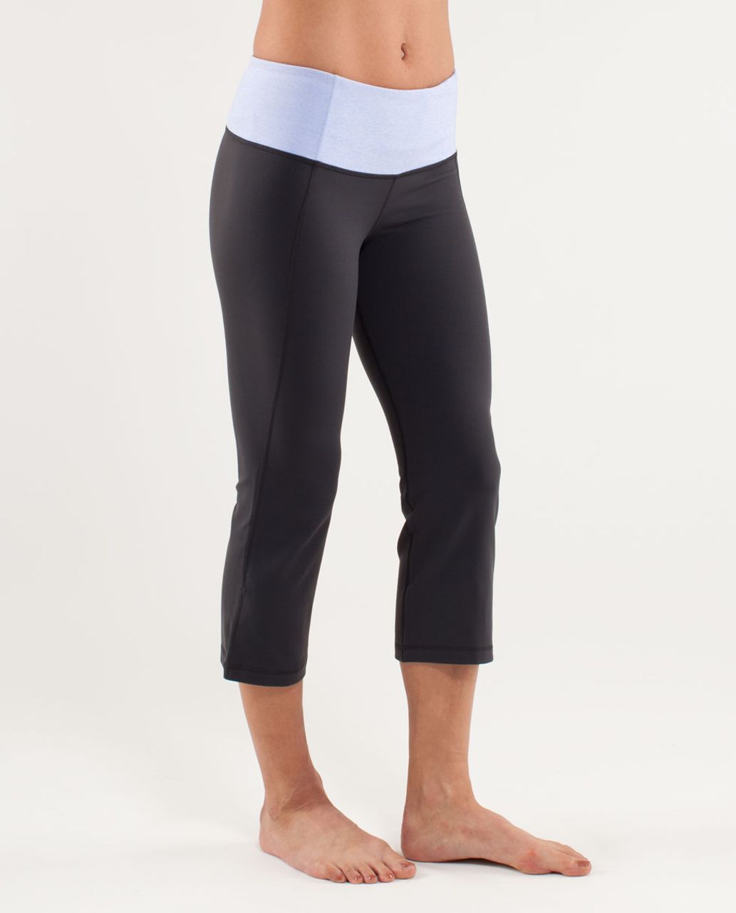 Lululemon Gather & Crow Crop - Deep Coal /  Heathered Lavender Dusk /  Lavender Dusk