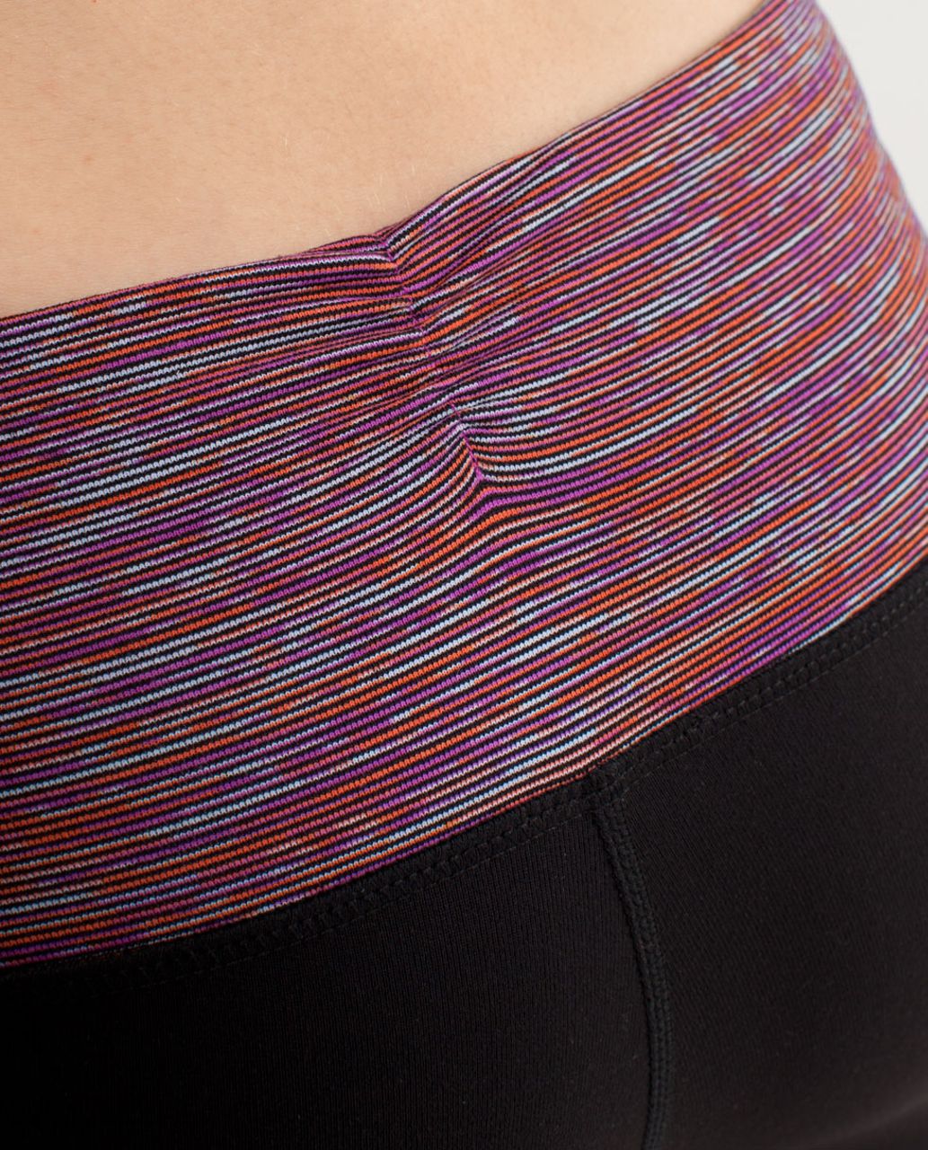 Lululemon Gather & Crow Crop - Black /  Wee Are From Space Black March Multi /  Ultra Violet