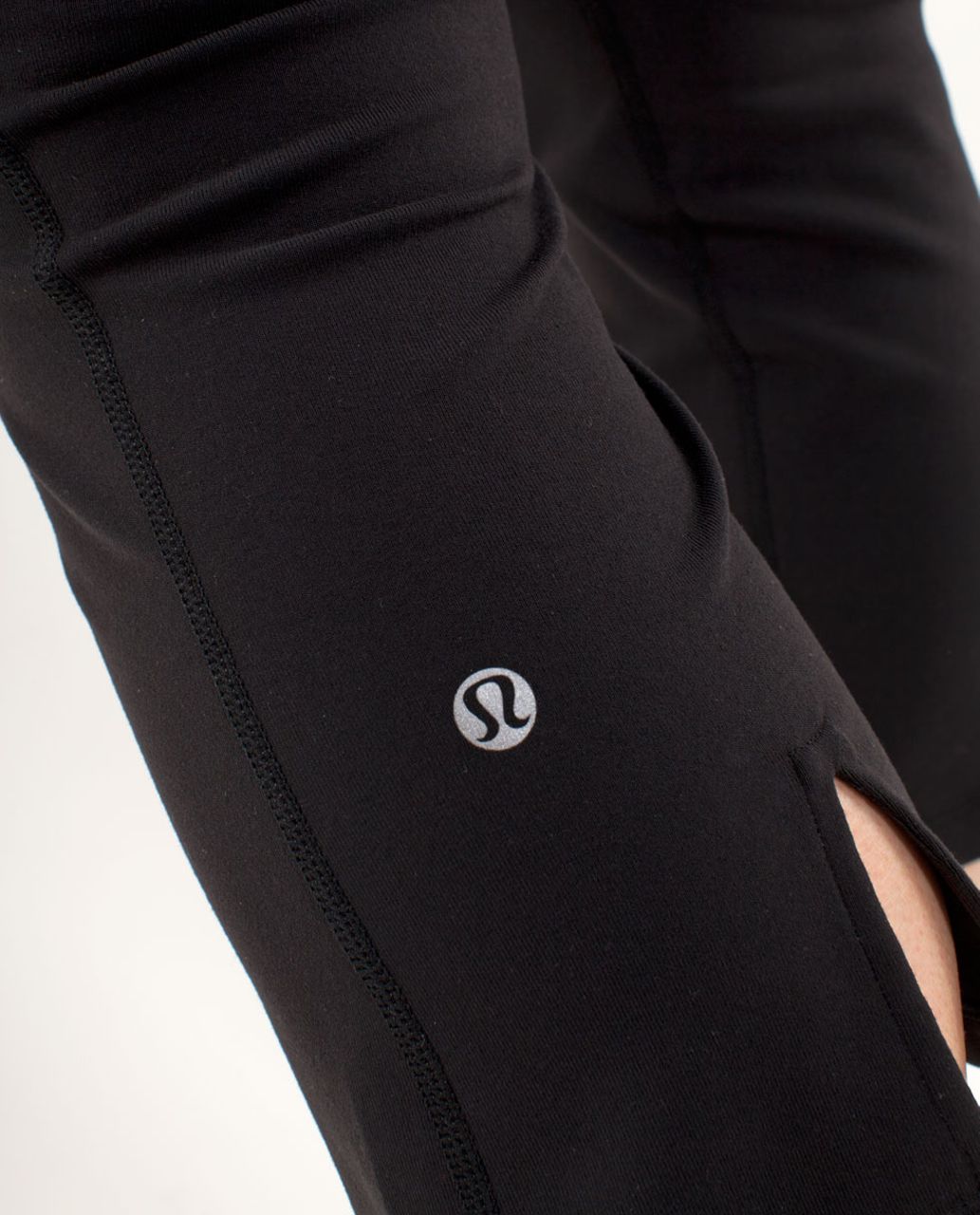 Lululemon Gather & Crow Crop - Black /  Wee Are From Space Black March Multi /  Ultra Violet