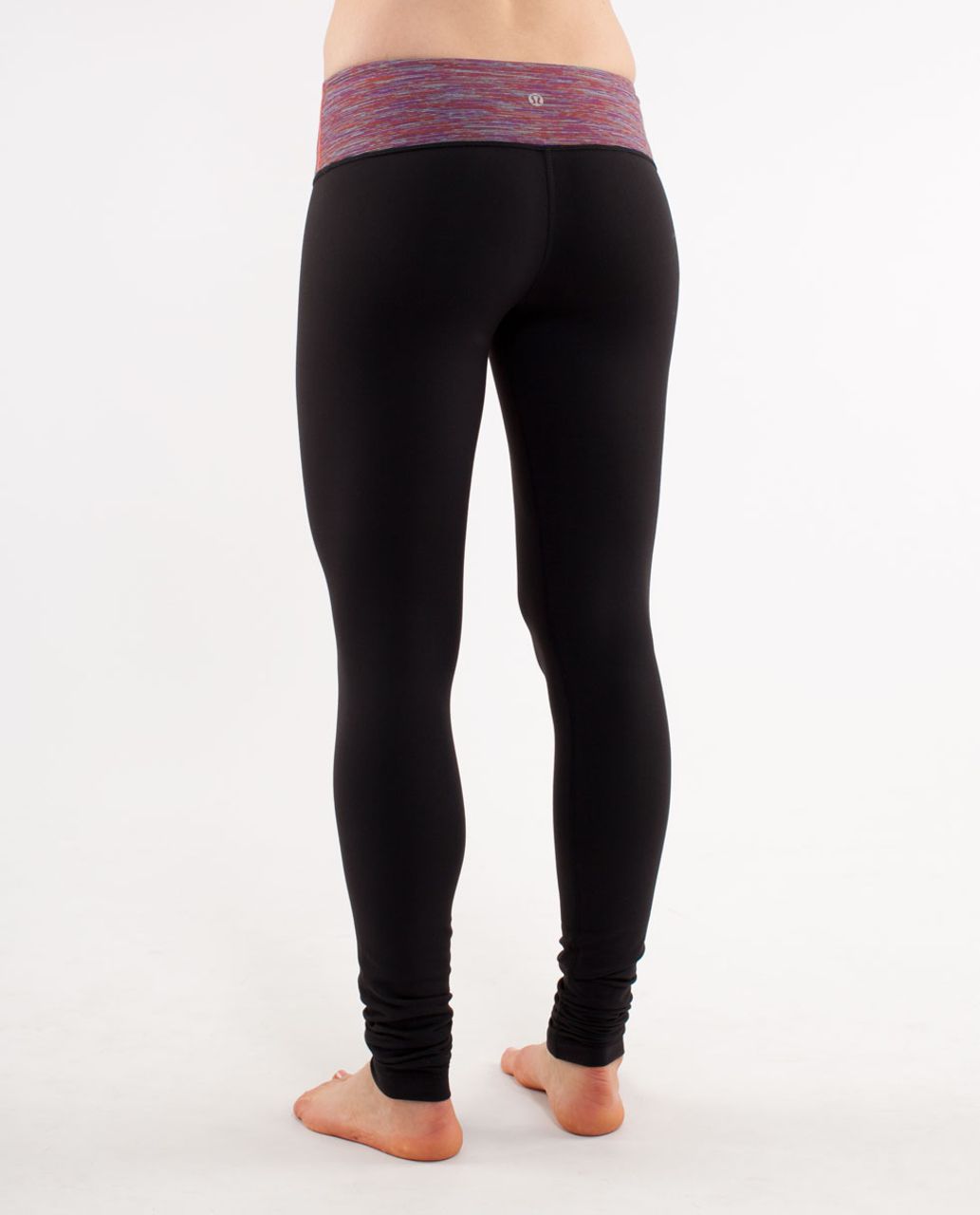 Lululemon Wunder Under Pant - Herringbone Black Swan / Black - lulu fanatics