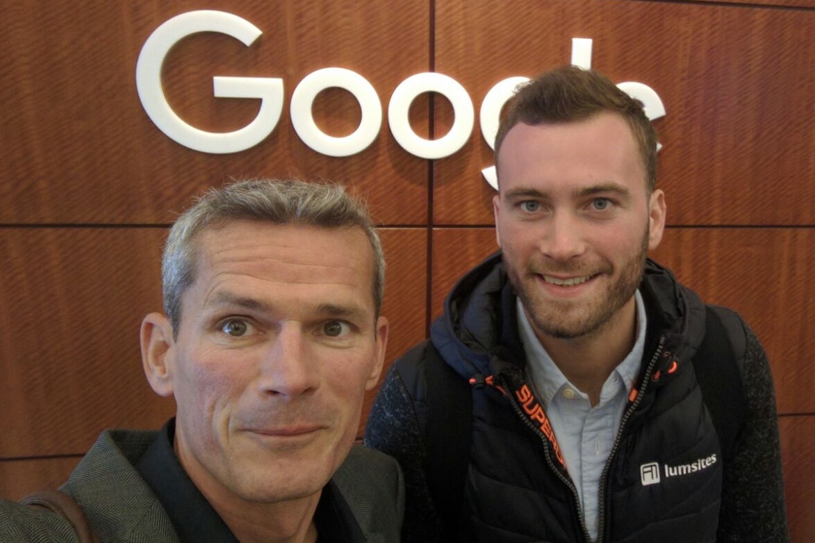 Sebastian and Thomas at Google Mountain View