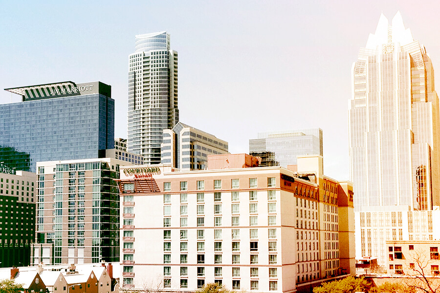 Picture of the central city of Austin offices, Texas