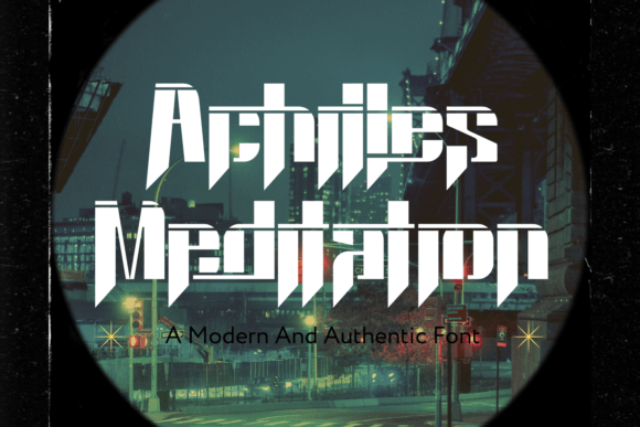 Main preview of Achilles Meditation Font