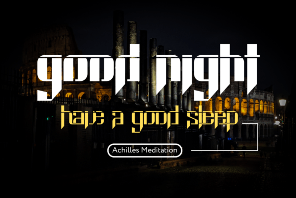 Thumbnail 2 of Achilles Meditation Font