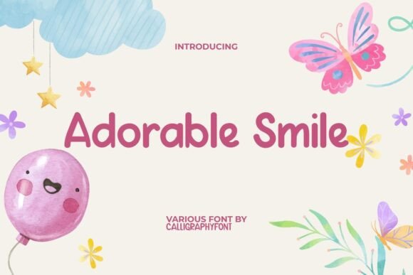 Preview of Adorable Smile Font