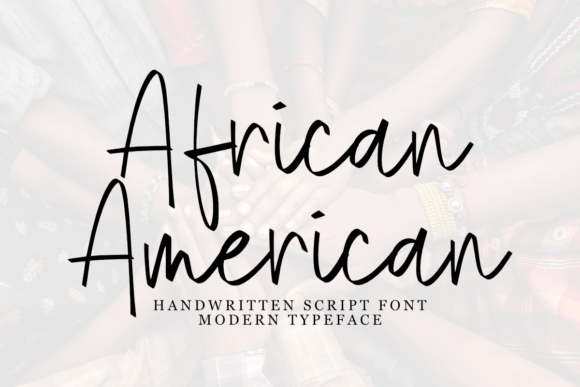 Preview of African American Font