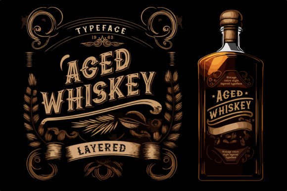 Preview of Aged Whiskey Font