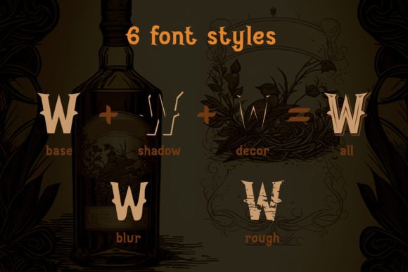 Thumbnail 3 of Aged Whiskey Font