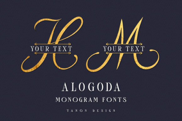 Thumbnail 2 of Alogoda Monogram Font