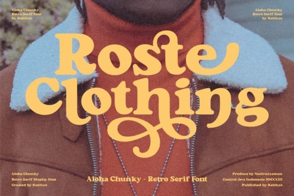 Thumbnail 2 of Aloha Chunky Font