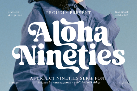 Preview of Aloha Nineties Font