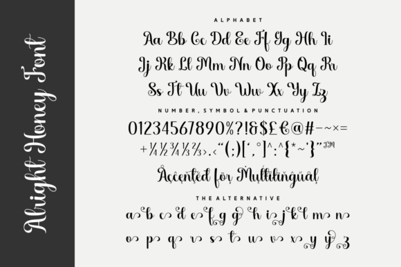 Thumbnail 4 of Alright Honey Font