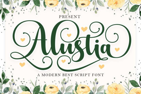 Preview of Alustia Font