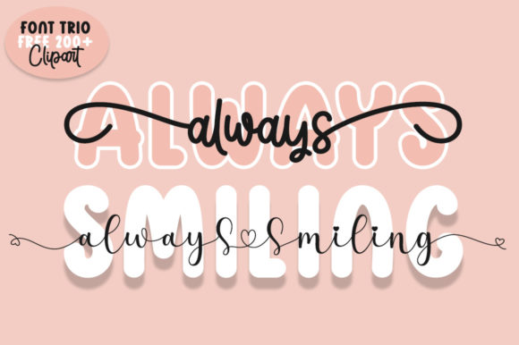 Preview of Always Smiling Font