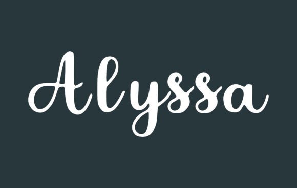 Preview of Alyssa Font