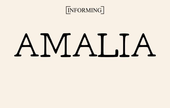 Preview of Amalia Font