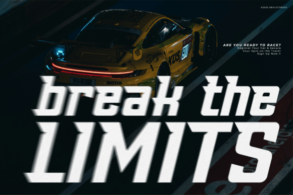 Thumbnail 4 of Amang Racing Font