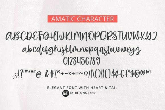 Thumbnail 2 of Amatic Font