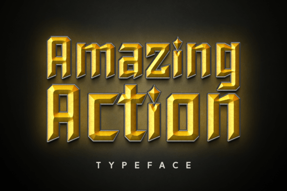Preview of Amazing Action Font