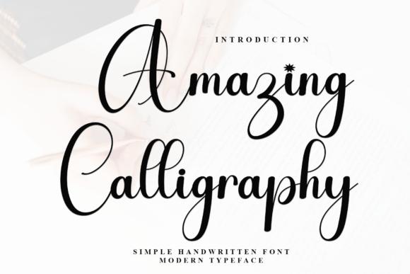 Preview of Amazing Calligraphy Font