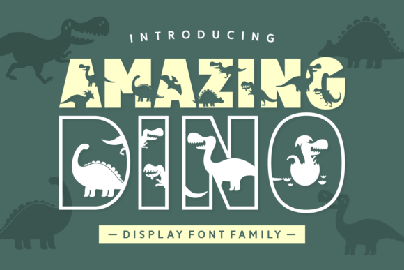 Preview of Amazing Dino Font