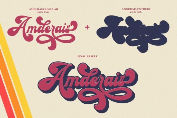 Thumbnail 2 of Amderais Font