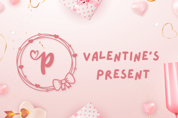 Thumbnail 3 of Amelitha Valentine Monogram Font
