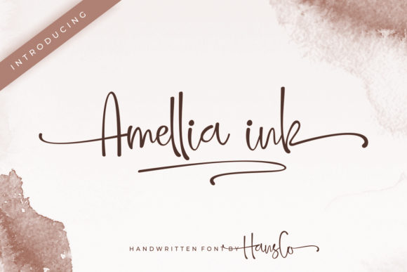 Preview of Amellia Ink Font