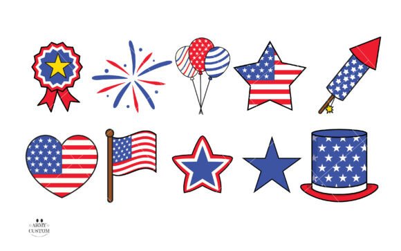 Thumbnail 2 of American Flag Font
