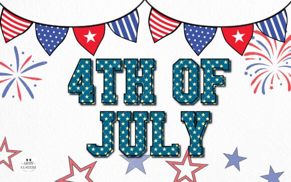 Thumbnail 3 of American Flag Font