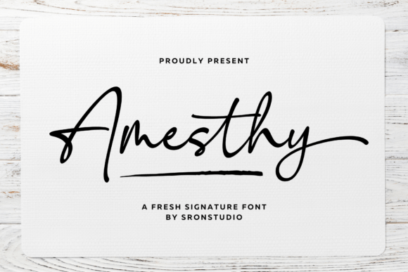 Preview of Amesthy Font