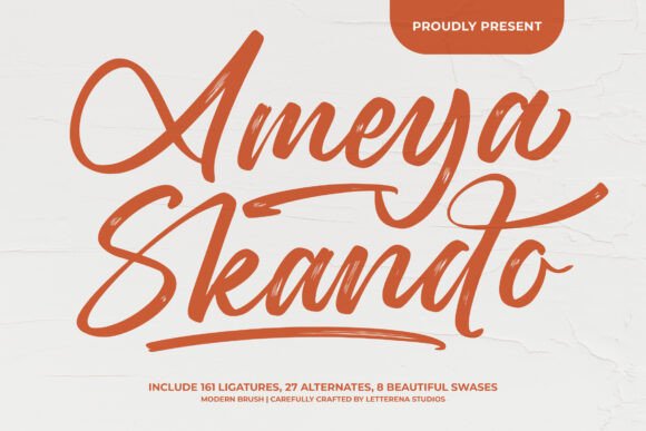 Preview of Ameya Skando Font