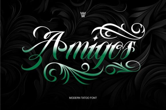 Preview of Amigos Font