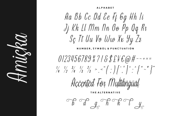 Thumbnail 4 of Amiska Font