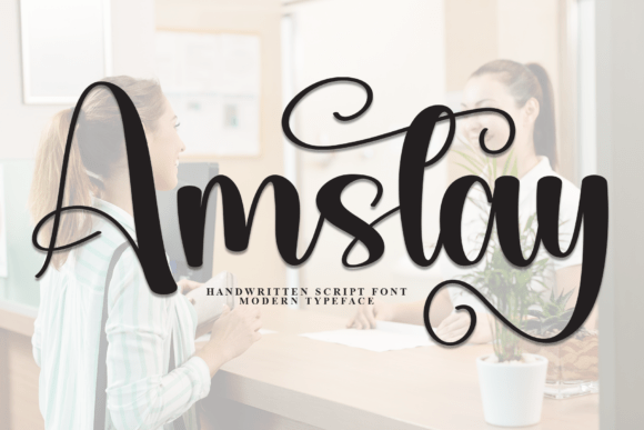 Preview of Amstay Font