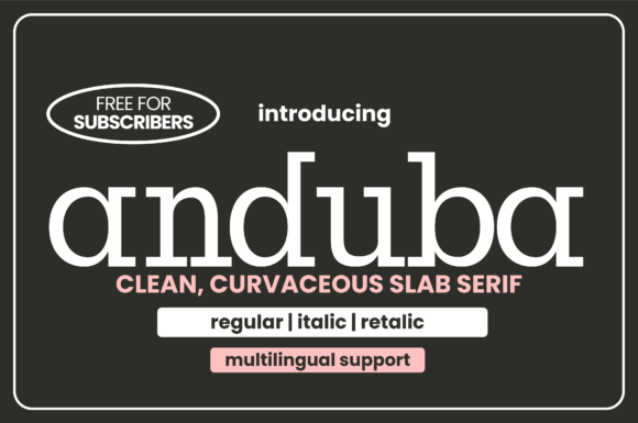 Preview of Anduba Font