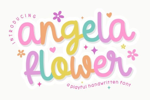 Preview of Angela Flower Font
