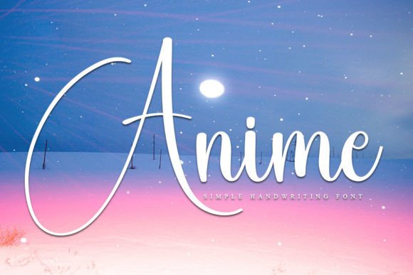 Preview of Anime Font