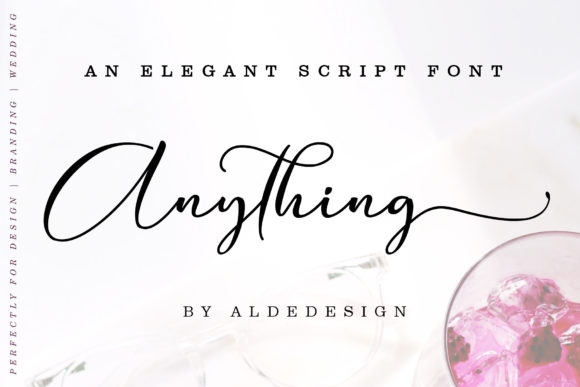 Preview of Anything Script Font