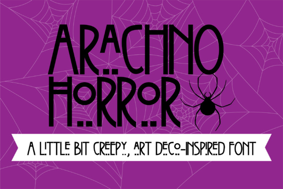 Preview of Arachno Horror Font