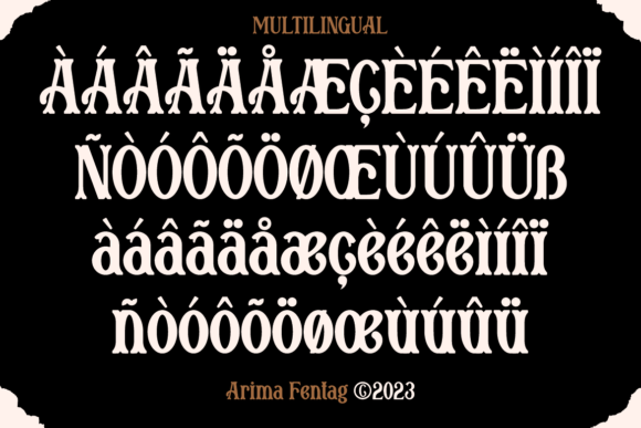 Thumbnail 4 of Arima Fentag Font