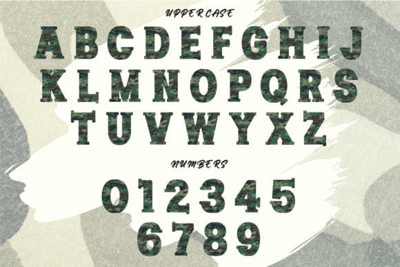 Thumbnail 2 of Army Camouflage Font