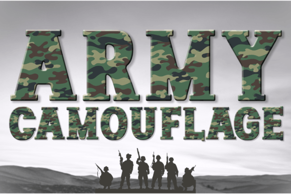 Thumbnail 4 of Army Camouflage Font